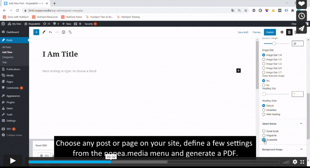 Print PDF Generator and Publisher WordPress Plugin - Introduction Videovideo Screenshot