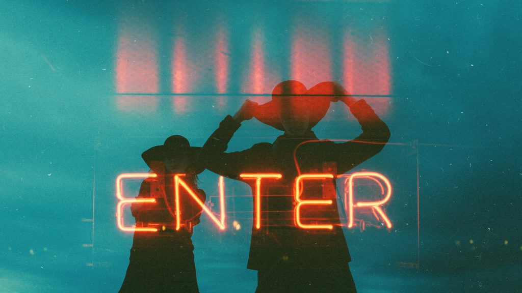 The Basics of Web Accessibility - Picture of a neon sign "Enter"